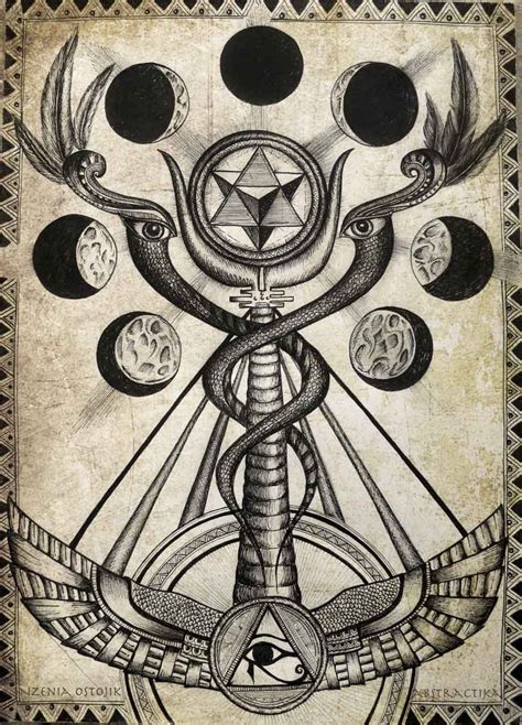 Occult art coloring book